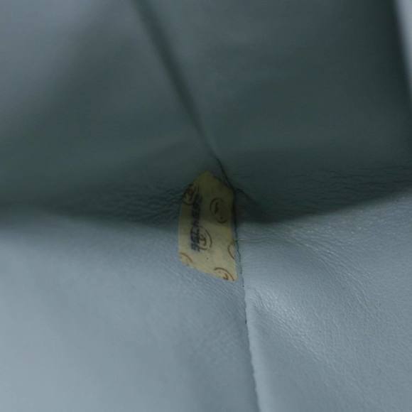 CHANEL Matelasse Chain Shoulder Bag Suede Light Blue CC Auth 69060A - Picture 10 of 16